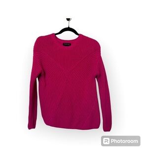 2/$30 Rachel Zoe crewneck long sleeve sweater Pink Fuchsia SZ XS